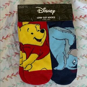 NWT Disney Winnie the Pooh & Friends Low Cut Socks, Size 4-10